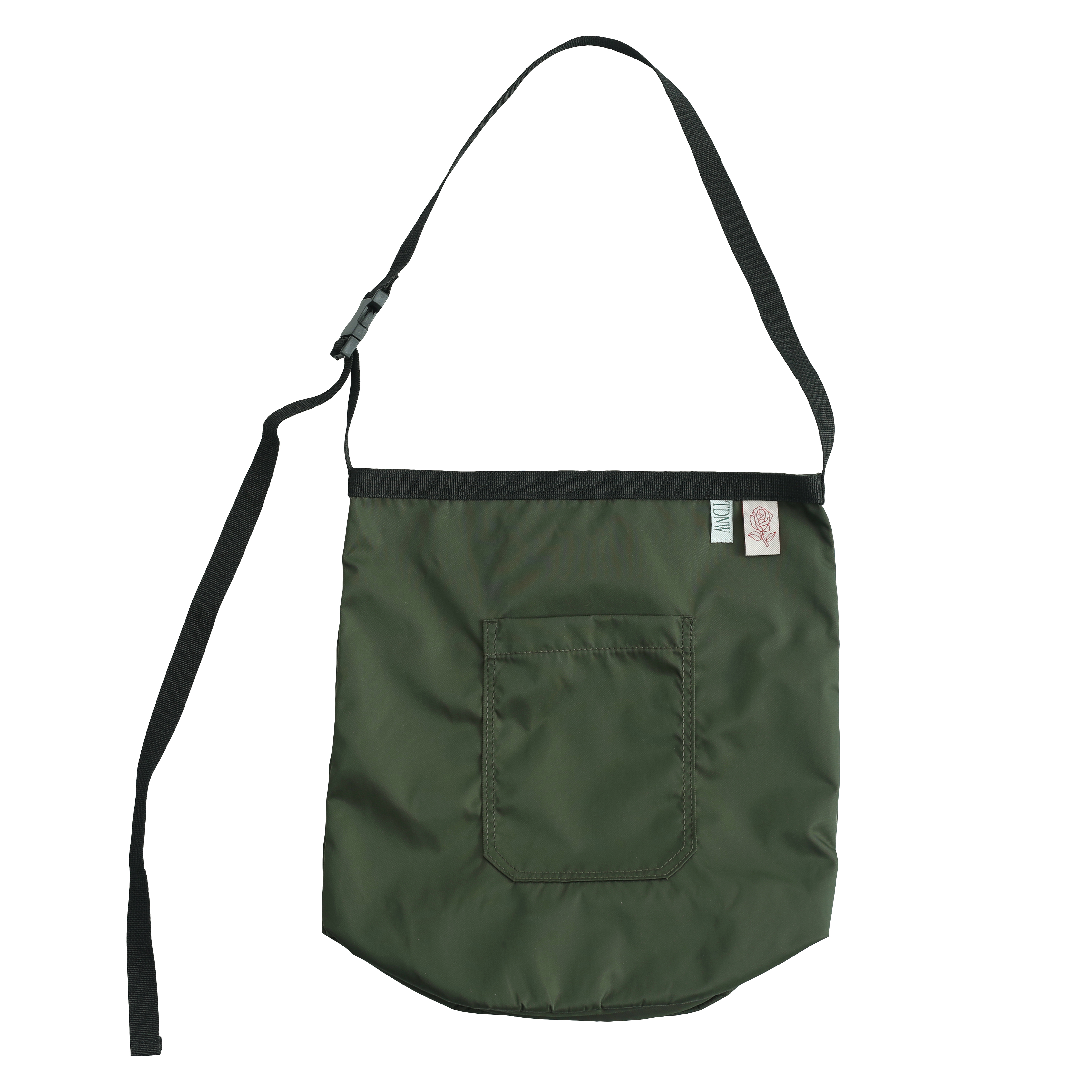 シンプル円筒形ナイロンサコッシュ