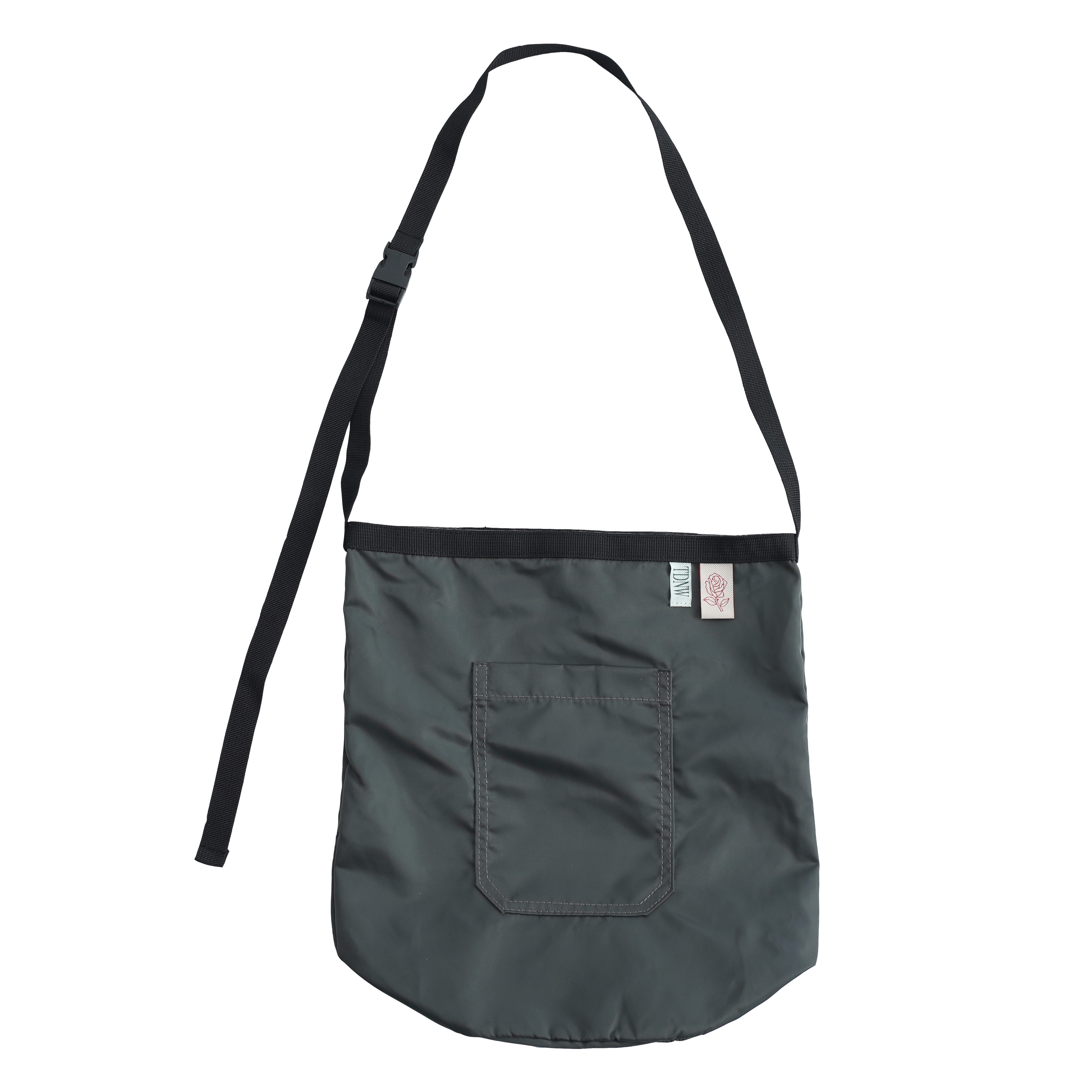 シンプル円筒形ナイロンサコッシュ