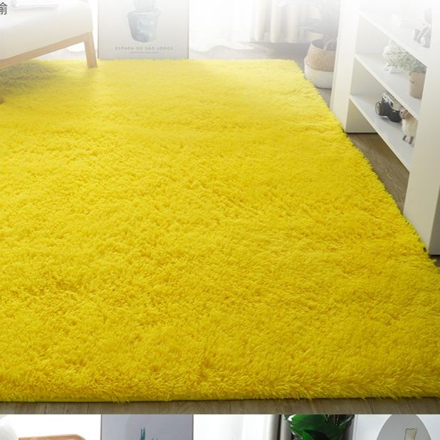 絨毯 ふわふわシャギー長毛　洗えるラグ