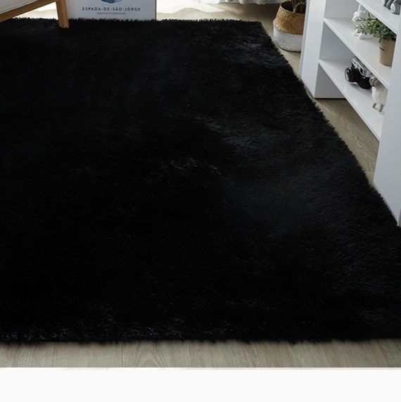 絨毯 ふわふわシャギー長毛　洗えるラグ