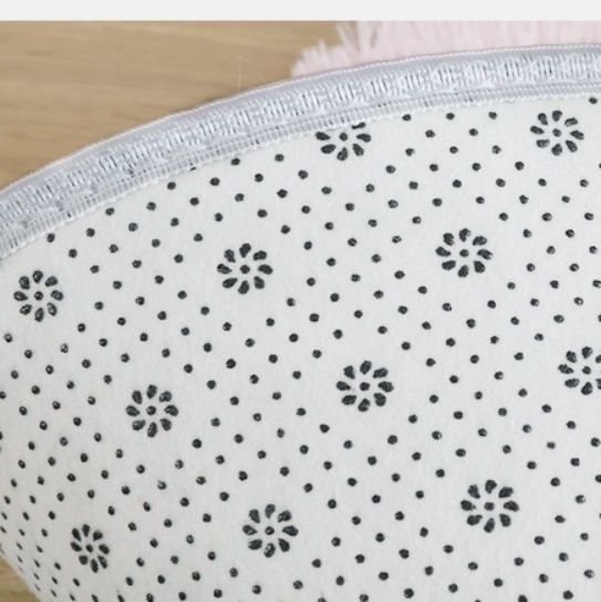 絨毯 ふわふわシャギー長毛　円形ラグ