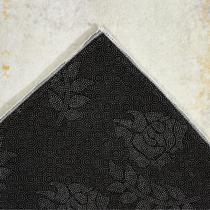 絨毯 北欧風大輪花柄デザイン　リビングラグ