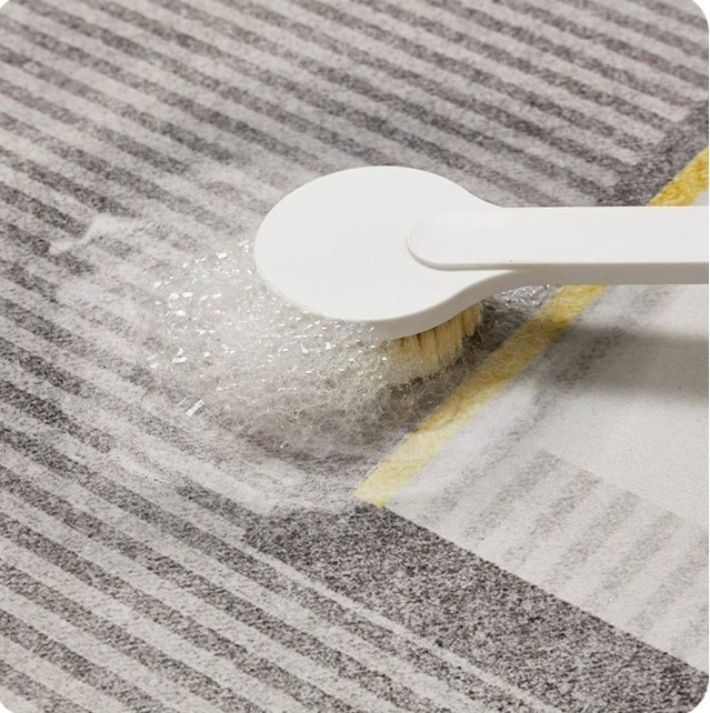 絨毯 幾何学模様切り替えデザイン　リビングラグ