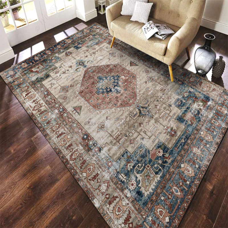 絨毯 民族調幾何学模様の高品質　リビングラグ