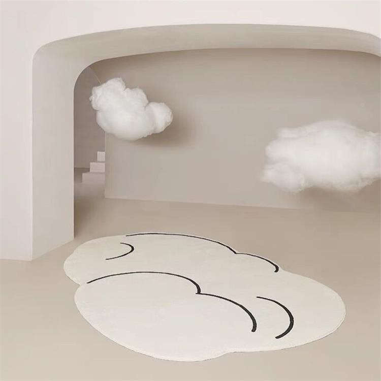 空模様 雲形ラグ