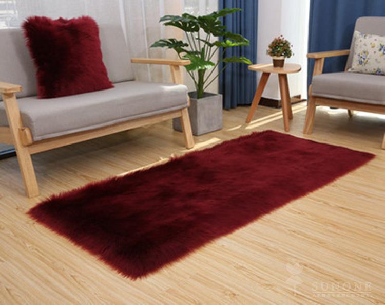 絨毯　洗えるラグ ふわふわ毛足長絨毯 滑り止め付
