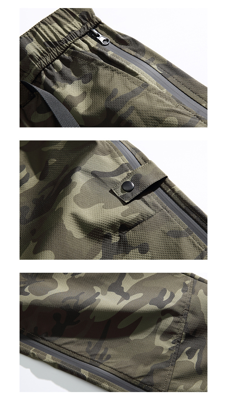 作業着 夏用迷彩作業パンツ 防水防風通気 男女兼用ワークボトムス全4色