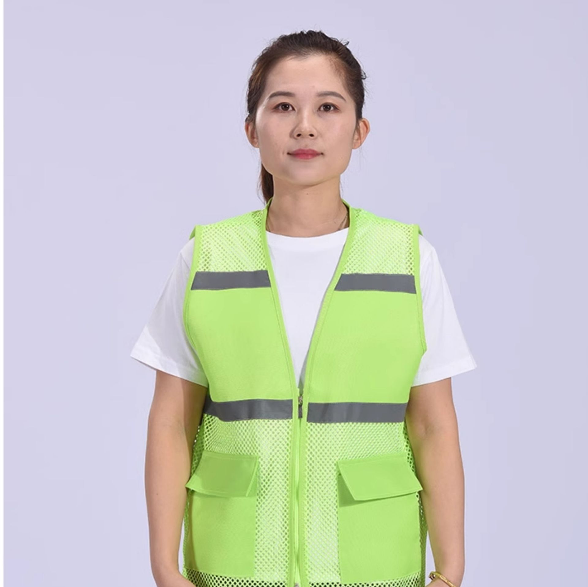 作業着 夏用メッシュ安全ベスト