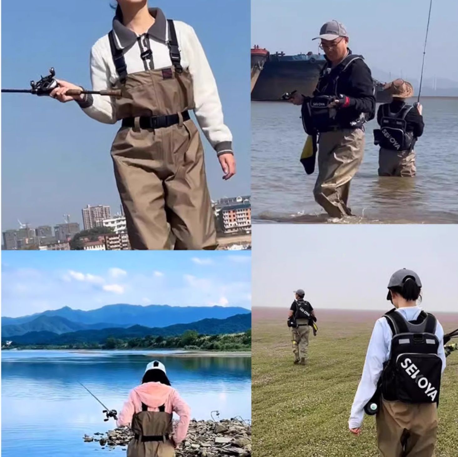 作業着 防水完全対応 釣り師用胴付ツナギ