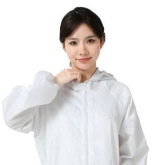 作業着 防静電クリーンルーム用フード付きツナギ