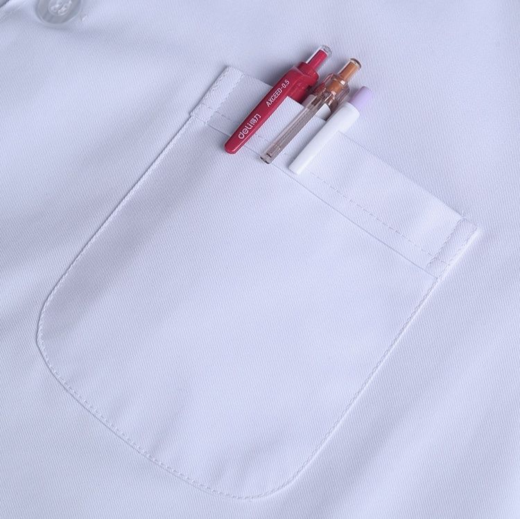 作業着 医療用半袖白衣 夏向け
