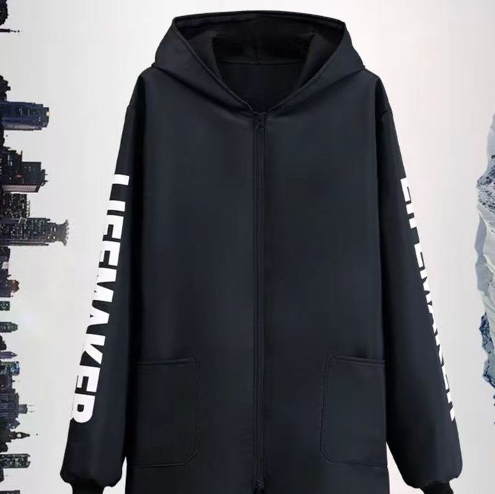 作業着 多機能防寒長袖ファスナー付き頭巾型作業服