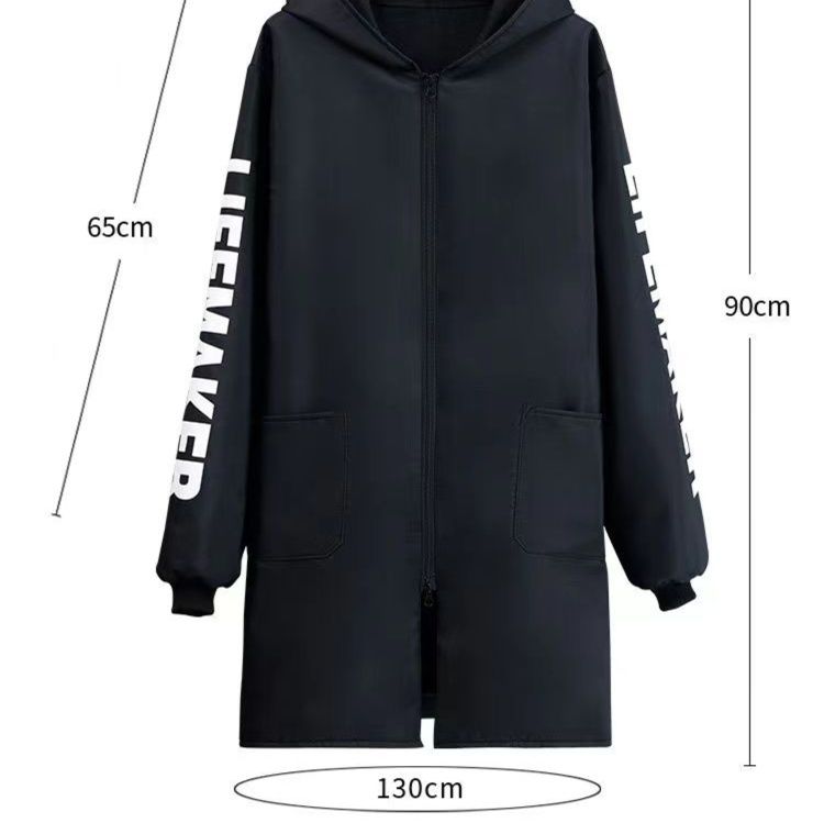 作業着 多機能防寒長袖ファスナー付き頭巾型作業服