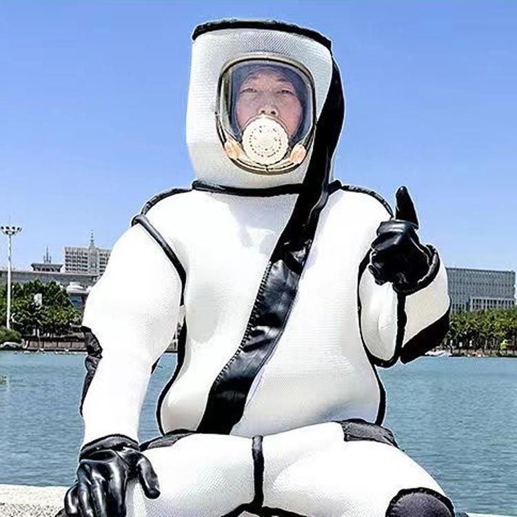 蜂駆除用空調服 送風機付き防護作業着