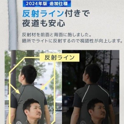 熱中症対策空調服ベスト冷却ファン付き作業着