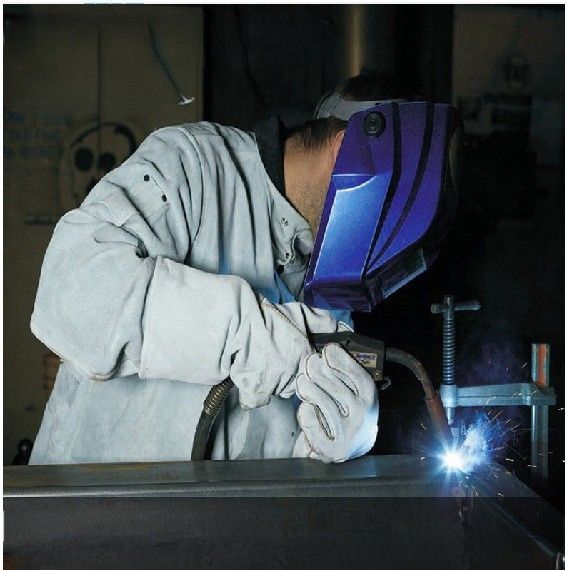 【プロ仕様・ロング丈】溶接用 革手袋 耐熱 耐久性抜群の牛床革製 作業着
