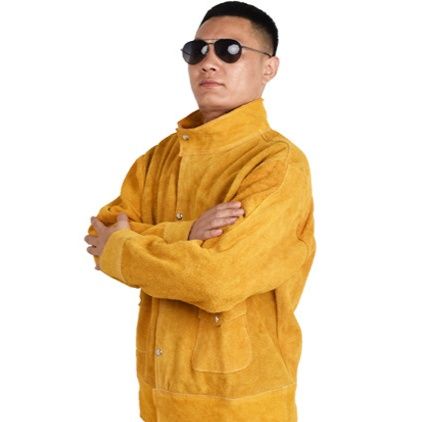 作業着 革製耐熱溶接防護服上下組