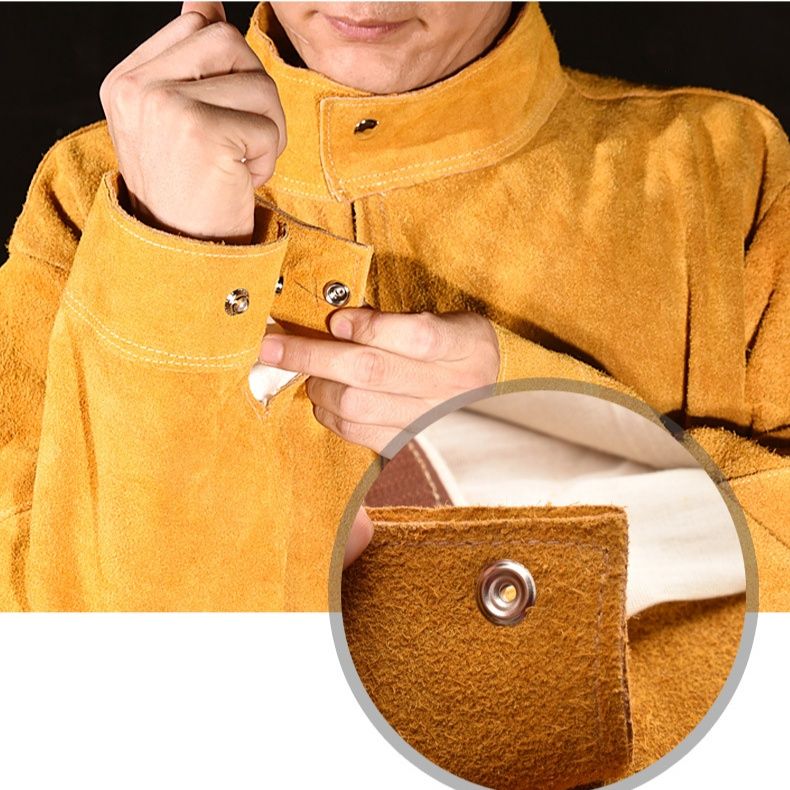 作業着 革製耐熱溶接防護服上下組