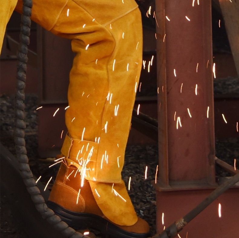 作業着 革製耐熱溶接防護服上下組