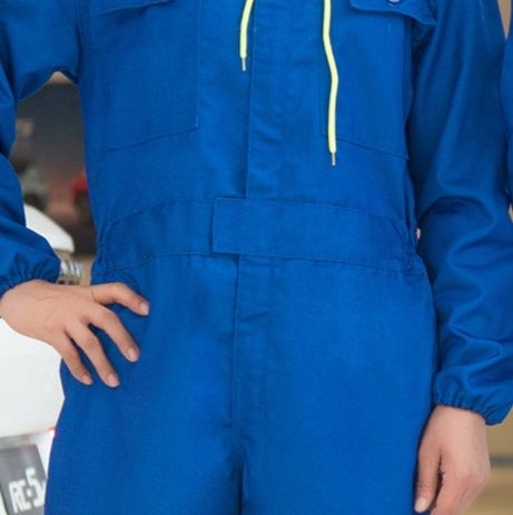 作業着 プロフェッショナル反射帯付き長袖つなぎ作業服