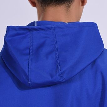 作業着 多機能頭巾付き長袖ツナギ