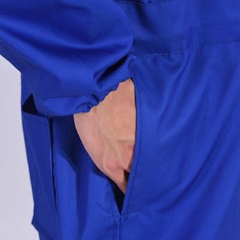 作業着 多機能頭巾付き長袖ツナギ