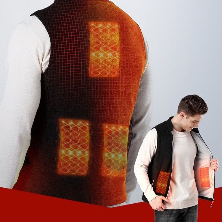 作業着 電熱式温暖ベスト五箇所発熱仕様