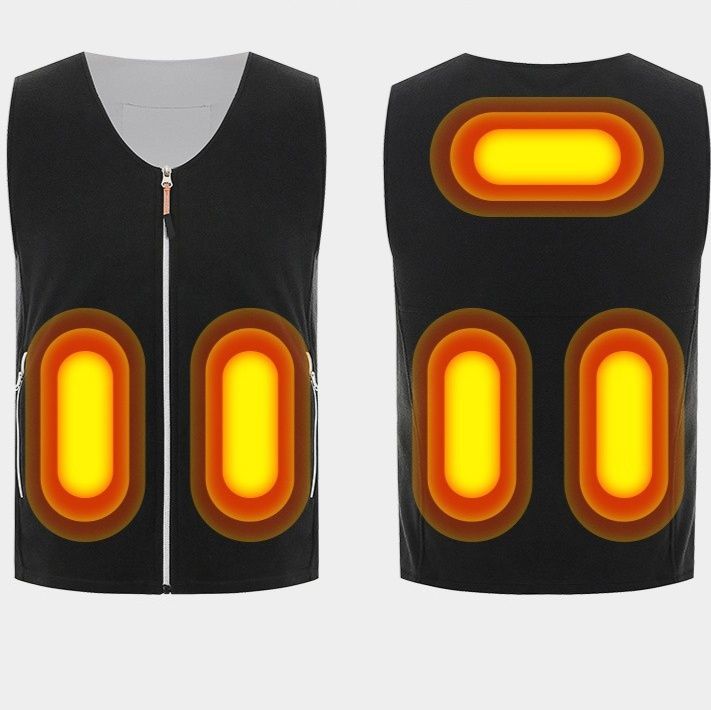 作業着 電熱式温暖ベスト五箇所発熱仕様