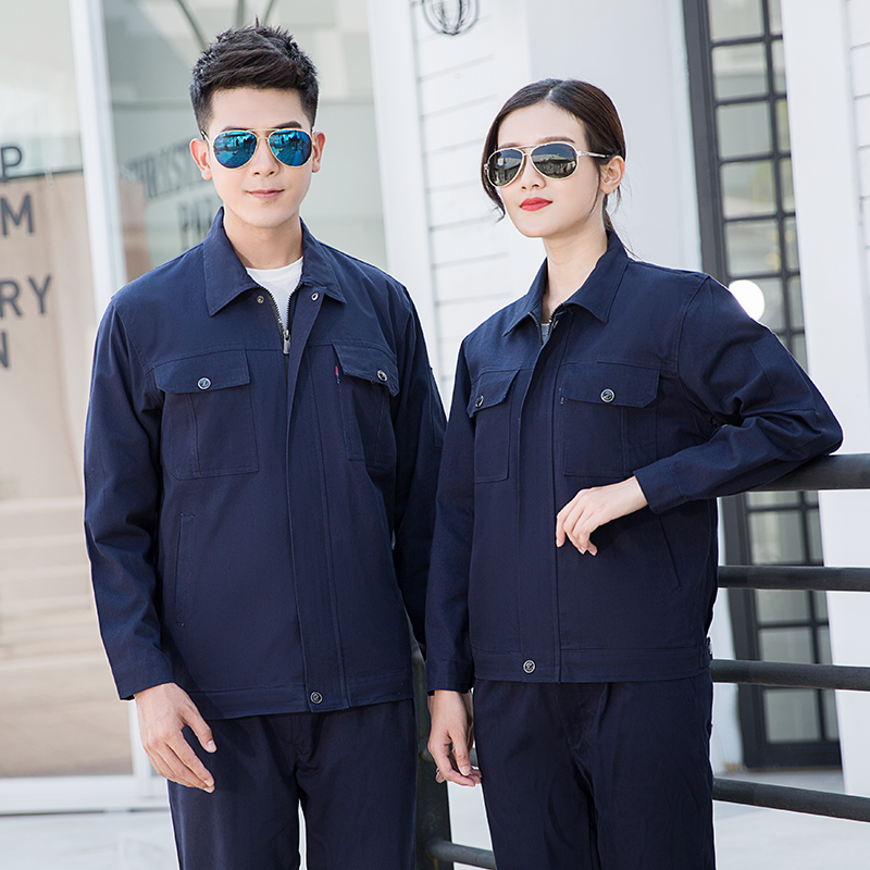 作業着 長袖ジップアップ作業用防寒上下セット