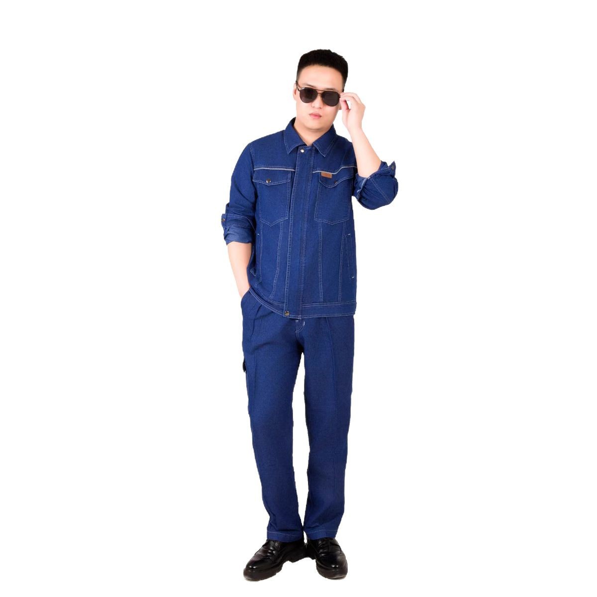 作業着 作業着 デニム職人セットアップ 作業服