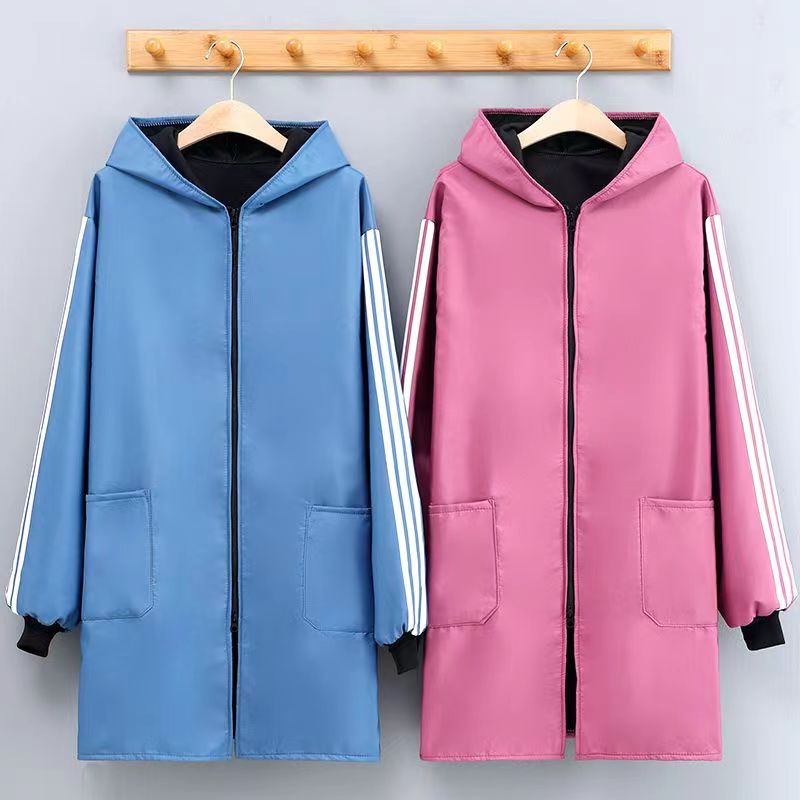 作業着 多機能防寒長袖ファスナー付き頭巾型作業服
