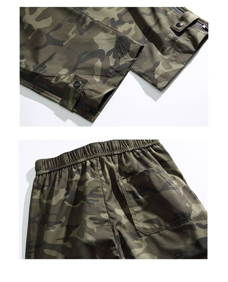 作業着 夏用迷彩作業パンツ 防水防風通気 男女兼用ワークボトムス全4色