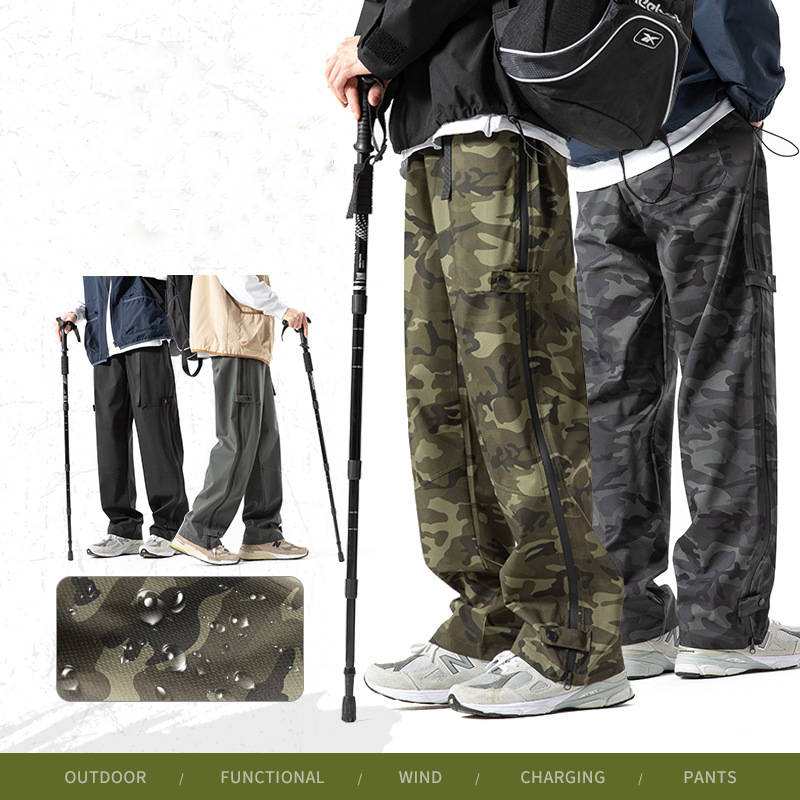 作業着 夏用迷彩作業パンツ 防水防風通気 男女兼用ワークボトムス全4色