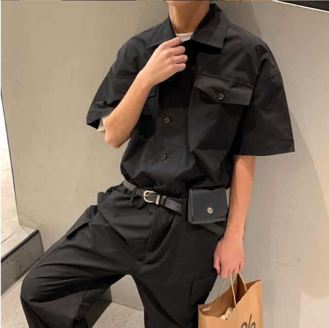 作業着 男女兼用ツナギ作業服 春夏用ワーク服