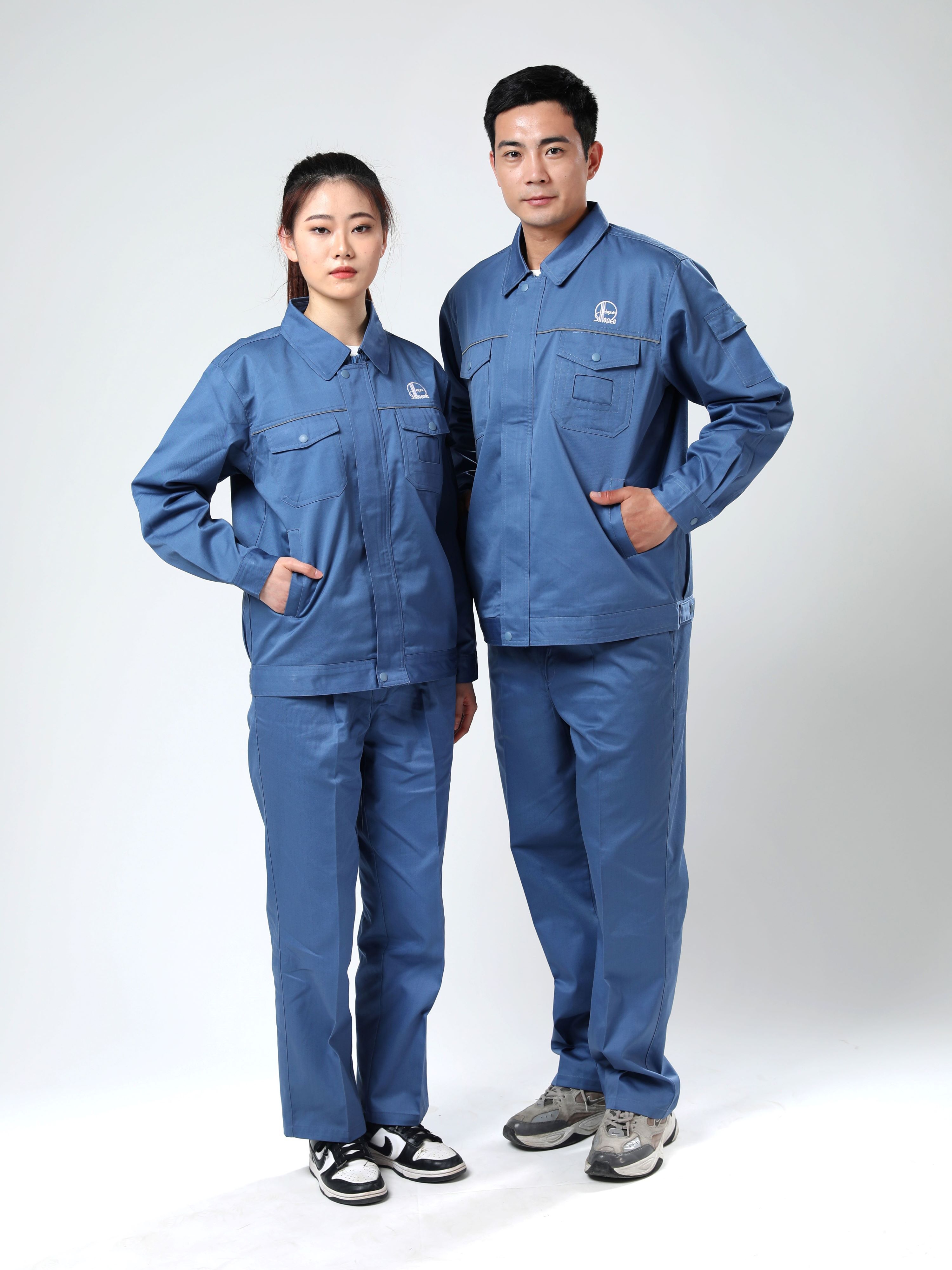 作業着 キルティング裏地付き作業服上下セット