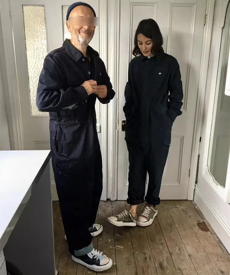 作業着 男女兼用 ツナギ作業服 長袖一体型ワーク服