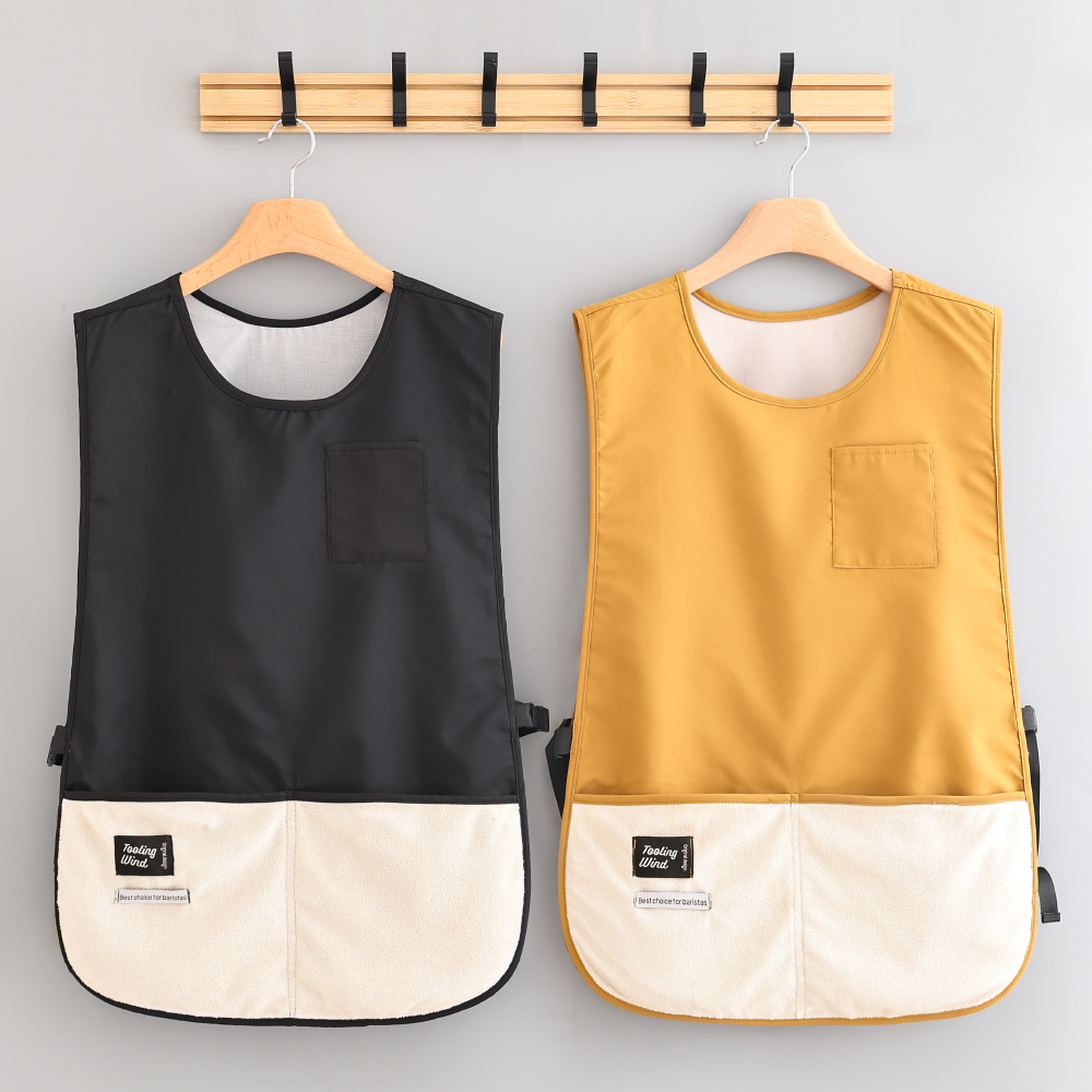 作業着 ツートンポケット付き作業用エプロン