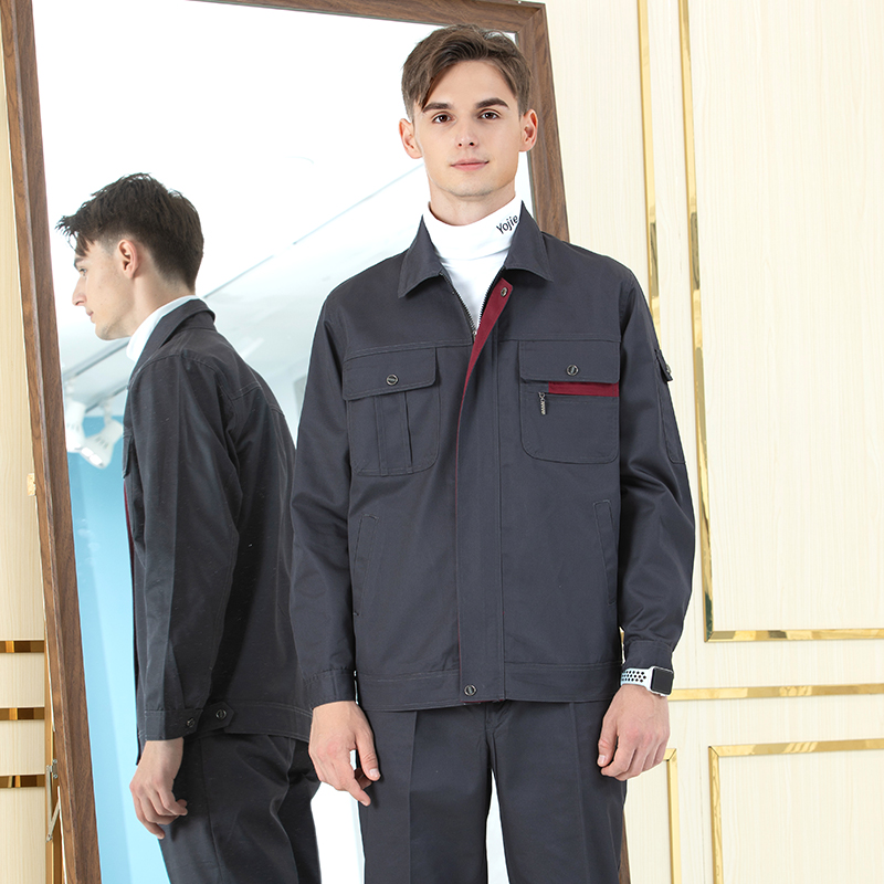 作業着 多機能胸ポケット付き作業用防寒ジャケット