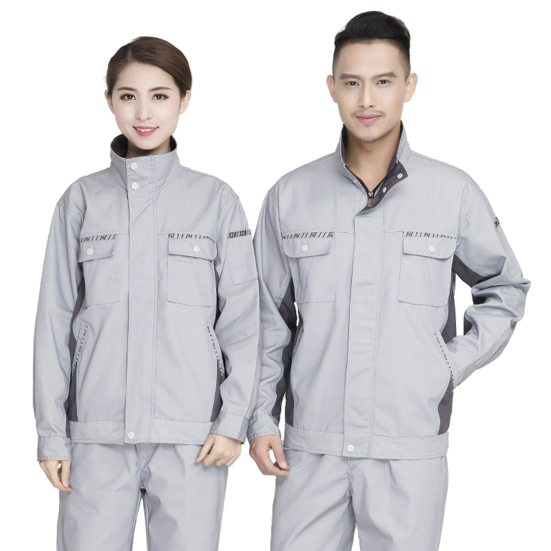 作業着 多機能ポケット付き防寒作業上下セット