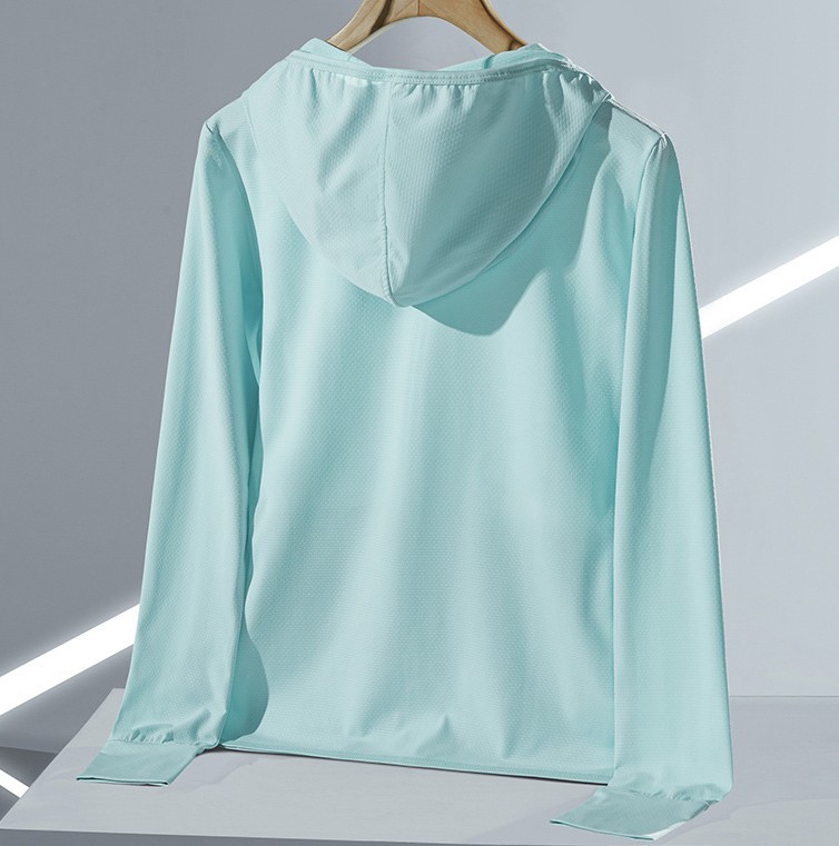 作業着 夏用レディース長袖パーカー 紫外線対策 接触冷感