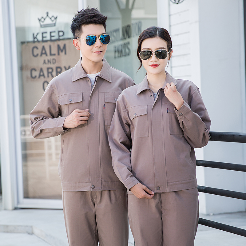 作業着 長袖ジップアップ作業用防寒上下セット