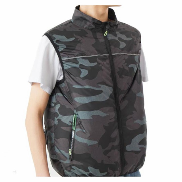 作業着 空調服 迷彩柄 男女兼用 熱中症対策 作業用冷却ベスト