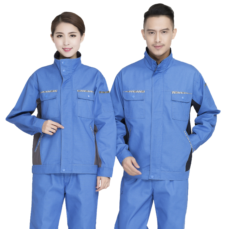 作業着 多機能ポケット付き防寒作業上下セット