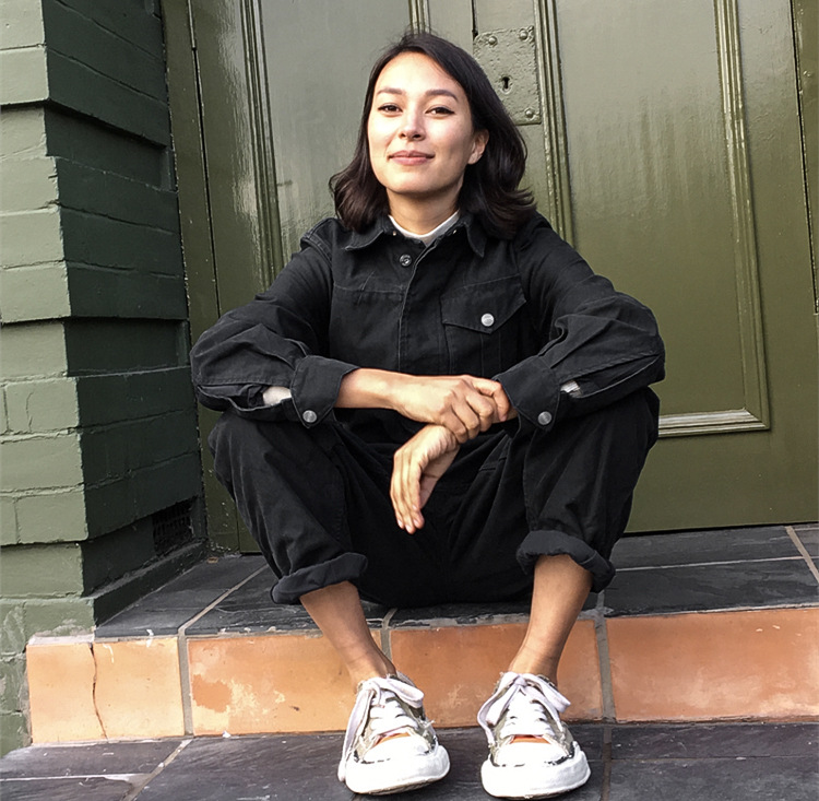 作業着 男女兼用 ツナギ作業服 長袖一体型ワーク服