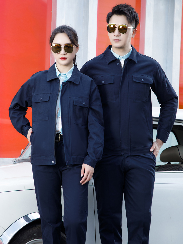 作業着 多機能ポケット付き長袖作業用防寒ジャケット