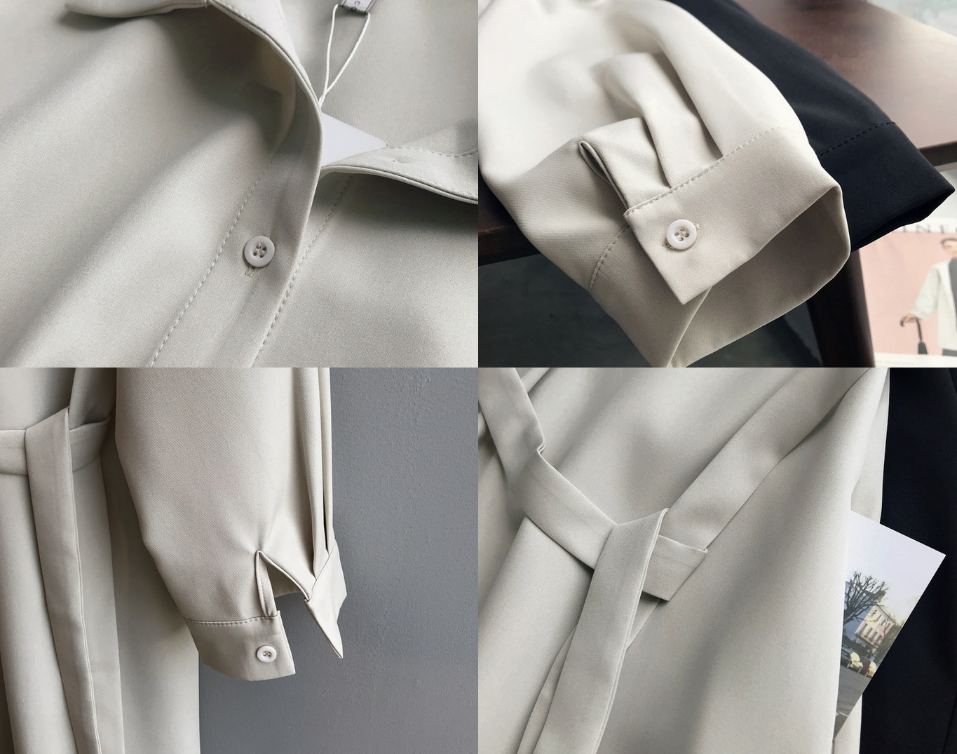 ベージュコーデ 春夏 レディース 大人 きれいめ シャツアウター ベルト付き 上品