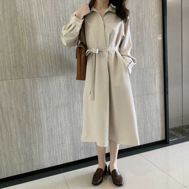 ベージュコーデ 春夏 レディース 大人 きれいめ シャツアウター ベルト付き 上品
