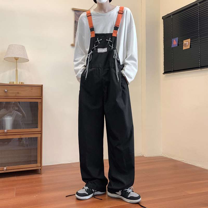 レトロ風ゆったりサロペット