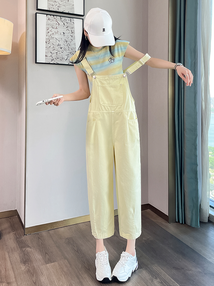 サロペット ゆったりワイドシルエットサロペット