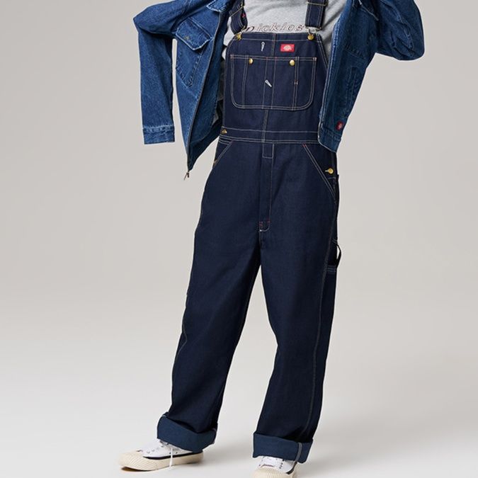 サロペット ゆったり着こなしデニムサロペット